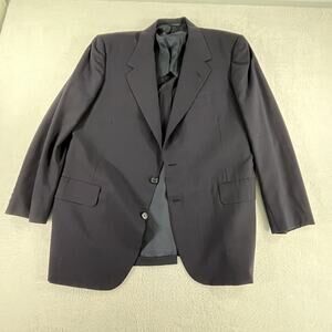 Vintage Oxxford Mac Hugh Ridgewood Navy Blue Pinstripe Men’s Blazer Size 43R